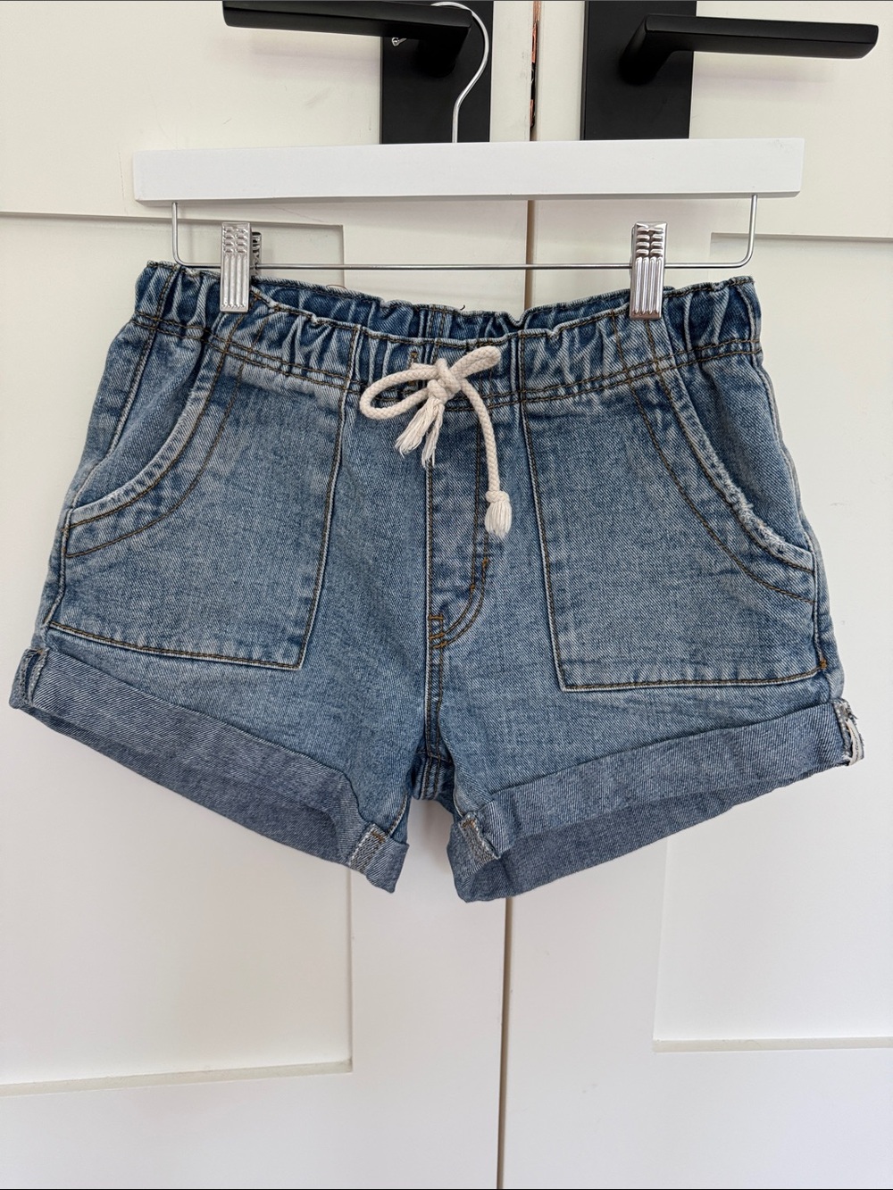 One Teaspoon Shabby Bandit Drawstring denim shorts